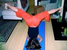 headstand with wide legs