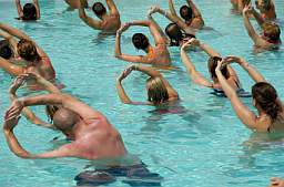 Water aerobics routines